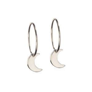 Pendant Moon - silver, 8MM