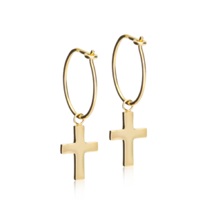 Pendant Cross - golden, 11 MM